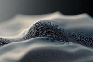 A close up of a fabric with a wave pattern photo
