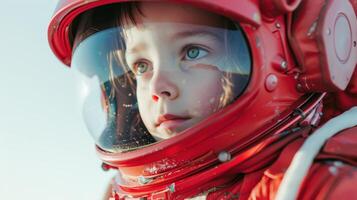 The Child in Red Spacesuit photo