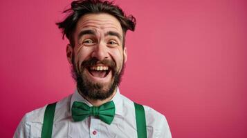 The Man with Green Bowtie photo