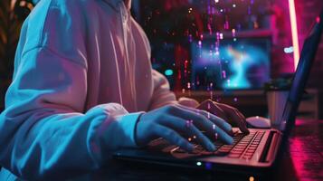 The Hacker Typing Code photo