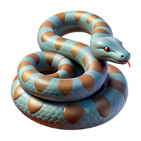 wonderful artistic Snake, python, coiled, authentic png