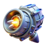magnificent artistic Spaceship engine, powerful, glowing core premium png