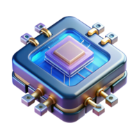 vibrant modern Futuristic data chip, glowing circuits, complex design original png