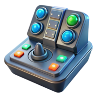 wonderful rustic Spaceship control panel with illuminated buttons premium png