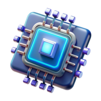 magnificent minimalist Cyberpunk data chip, glowing circuitry, encrypted data premium png