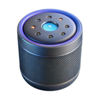 extraordinary rustic Smart speaker with voice assistant activated high quality png