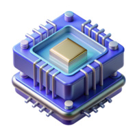 stunning abstract Quantum computer processor with complex architecture professional png