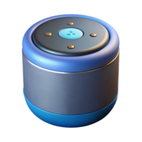 stunning rustic Smart speaker with voice assistant activated 4K png