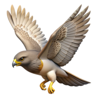 stunning rustic A hawk, soaring premium png