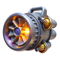 dramatic traditional Spaceship engine with glowing turbines original png