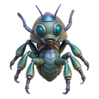 magnificent abstract Alien Insect, chitinous armor, multiple legs genuine png