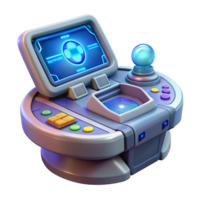 stunning classic Spaceship navigation console, holographic display high resolution png