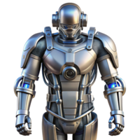 wonderful artistic Bionic Exoskeleton Suit, metallic frame, hydraulic pistons premium png