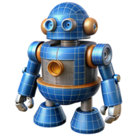 wonderful artistic Steampunk robot blueprint diagram, isolated object professional png