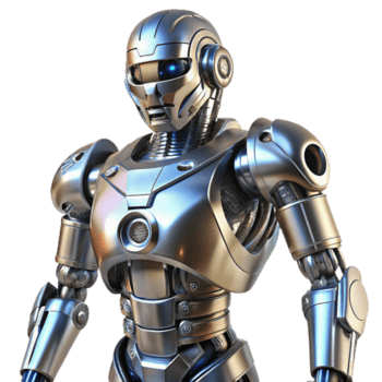 extraordinário abstrato avançado robótico exoesqueleto, metálico, poderoso exclusivo png