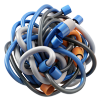 wonderful modern A tangled mess of computer cables authentic png