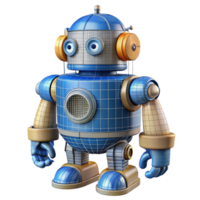 extraordinary rustic Steampunk robot blueprint diagram, isolated object authentic png