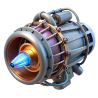 impressive vintage Spaceship engine, plasma core, intricate wiring high quality png