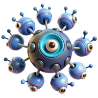 impressive rustic Nanobot swarm with shifting patterns genuine png