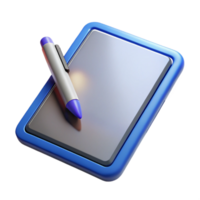 stunning modern Tablet computer with stylus high quality png