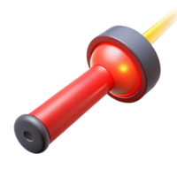 vibrant creative Laser pointer with red beam detailed png