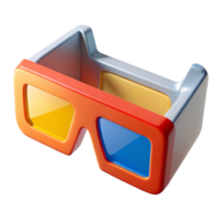 vibrant creative 3D glasses for virtual reality viewing high resolution png