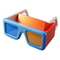serene minimalist 3D glasses for virtual reality viewing premium png