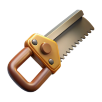 magnificent abstract Steampunk saw tool, isolated object professional png