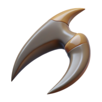 vibrant rustic Harpy talon, single sharp talon, high quality png