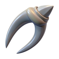 elegant modern Harpy talon, single sharp talon, high quality png