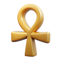 impressionnant abstrait ankh, égyptien symbole de vie, hiéroglyphique croix, haute résolution png