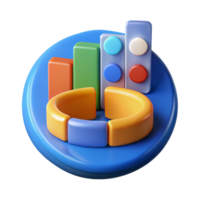 dramatic minimalist Big data analytics chart icon high resolution png