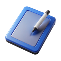 impressive modern Tablet computer with stylus, high resolution png