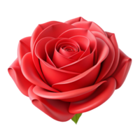 stunning abstract A single red rose meticulously crafted from paper authentic png