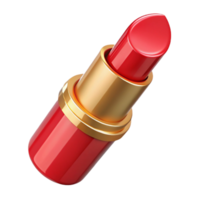 extraordinary rustic A single, red lipstick in a gold tube exclusive png