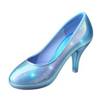 wonderful modern A delicate glass slipper, sparkling faintly high resolution png