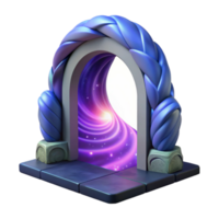 magnificent minimalist A magical, swirling portal, leading to an unknown dimension original png