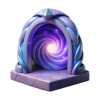 dramatic abstract A magical, swirling portal, leading to an unknown dimension detailed png