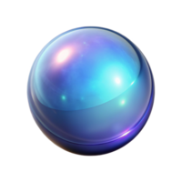 beautiful abstract A single, glowing, levitating magical orb high quality png