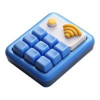 vibrant abstract Wireless keyboard with numeric keypad authentic png