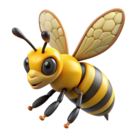 elegant classic Honeybee in mid-flight authentic png