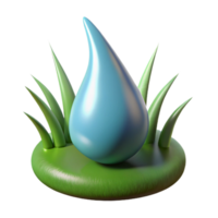 dramatic rustic Dewdrop on a blade of grass genuine png
