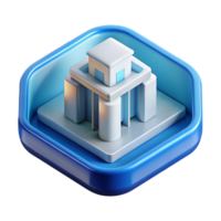 serene traditional Augmented reality app icon for architecture detailed png