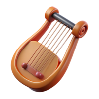 impressive minimalist A lyre, stringed instrument original png