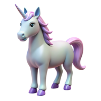 impressive rustic Unicorn, mythical horse with single horn high resolution png