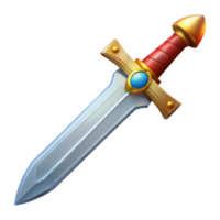 elegant minimalist Excalibur, King Arthur's sword high resolution png