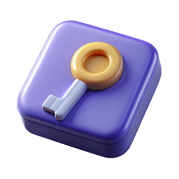 sereno moderno un soltero llave desde un computadora teclado profesional png