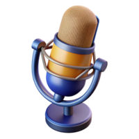 dramatic traditional A studio microphone with a pop filter original png