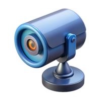stunning minimalist High-tech security camera with infrared sensor, authentic png
