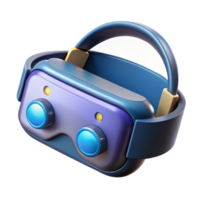 dramatic rustic High-tech virtual reality headset with sensors, high quality png